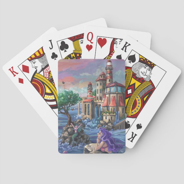 Mermaid Castle Playing Cards (Back)