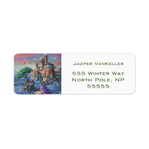 Mermaid Castle Return Address Label