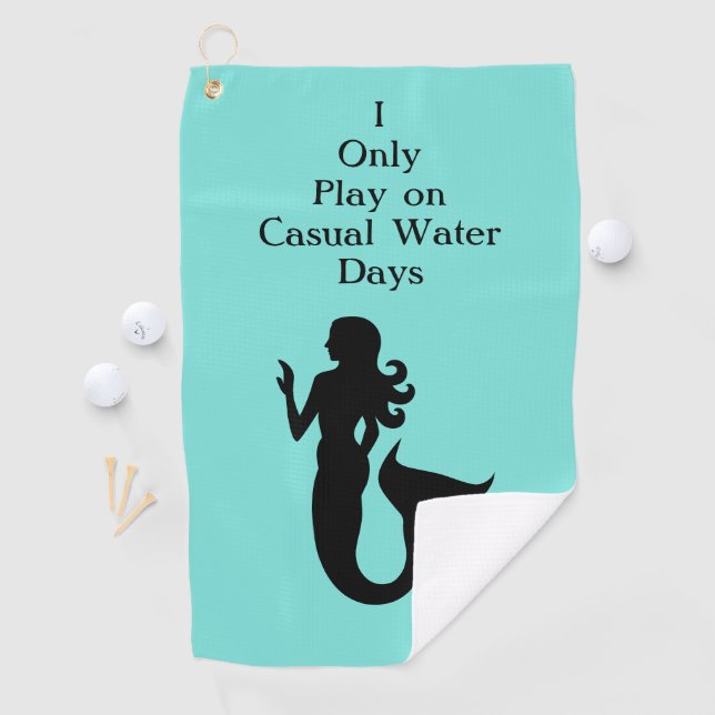 Mermaid Casual Water Days Sea Golf Towel (InSitu)
