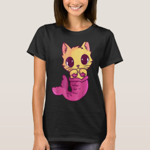 Mermaid Cat Lover Owner Purrmaid Fish Kitten Meowm T-Shirt