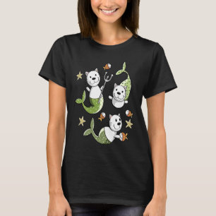 Mermaid Cats For Mermaid And Cat T-Shirt