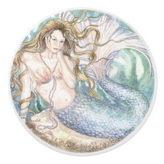 Mermaid Ceramic Knob