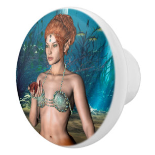 Mermaid Ceramic Knob
