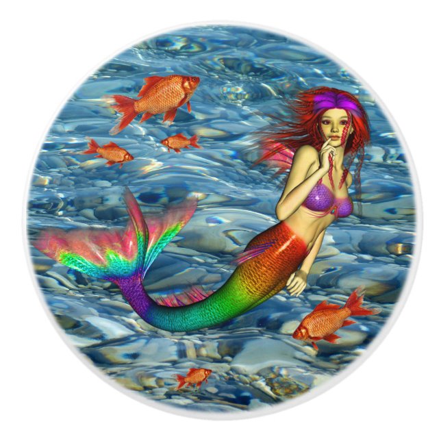 MERMAID CERAMIC KNOB (Front)