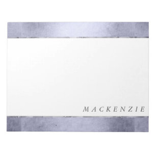 Mermaid Chic Desk Lavender Purple Lustre Name Notepad