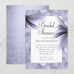 Mermaid Chic   Dusty Lavender Purple Shower Invitation