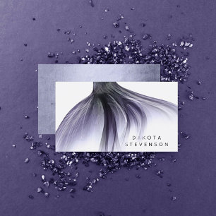 Mermaid Chic Tail   Dusty Lavender Purple Branding Business Card