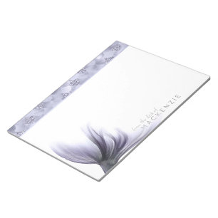 Mermaid Chic Tail Dusty Lavender Purple Custom Notepad