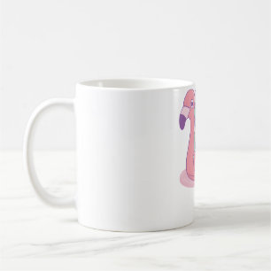 Mermaid Chill on Flamingo Pool Float Coffee Mug