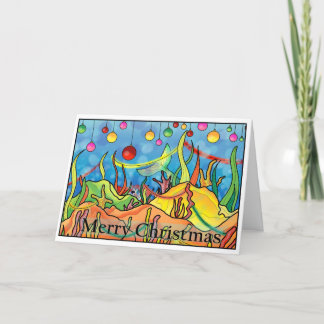 Mermaid christmas card