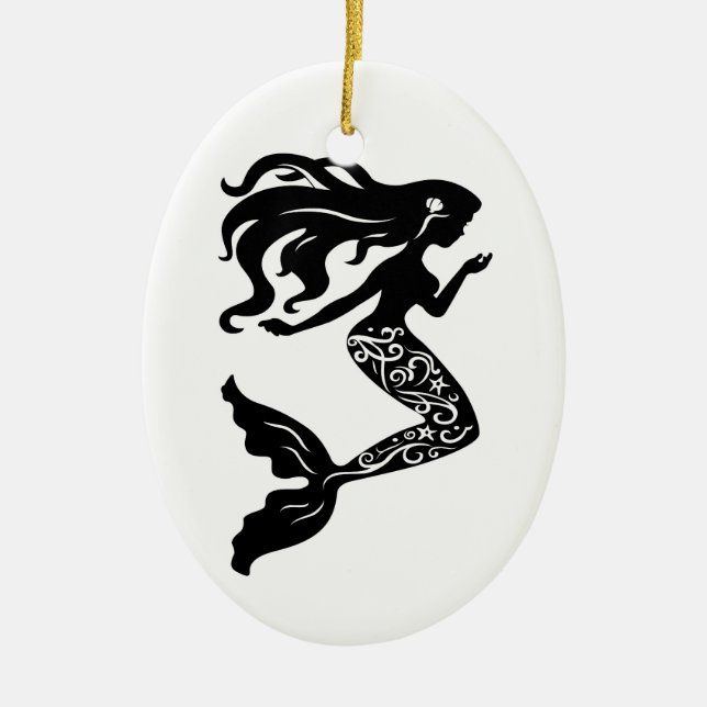 Mermaid Christmas Ornament (Front)