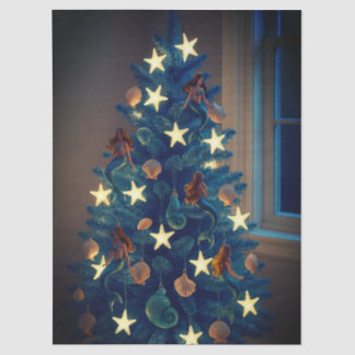 Mermaid Christmas Tree Gift/Craft Tissue Paper