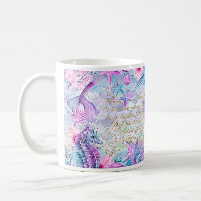 Mermaid Coffee Mug (Left)