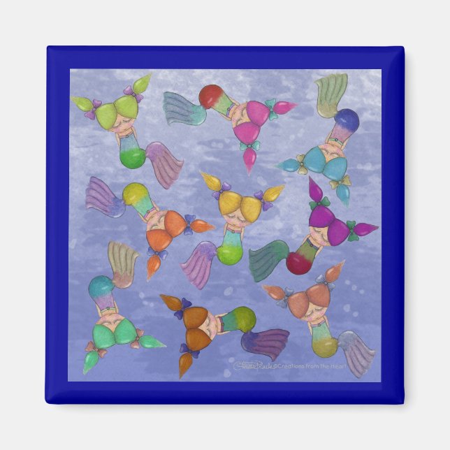 Mermaid Collage Magnet (Front)