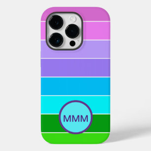 Mermaid Colour Stripes Case-Mate iPhone 14 Pro Case