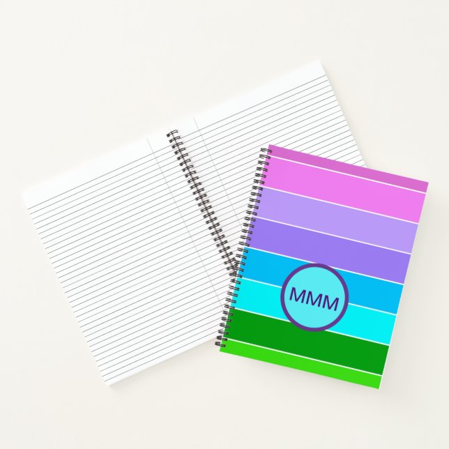 Mermaid Colour Stripes Notebook (Inside)