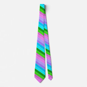 Mermaid Colour Stripes Tie