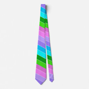 Mermaid Colour Stripes Tie