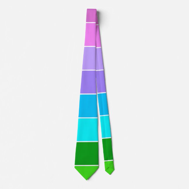 Mermaid Colour Stripes Tie (Front)