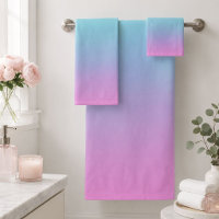 Mermaid colours gradient purple pink aqua ombre