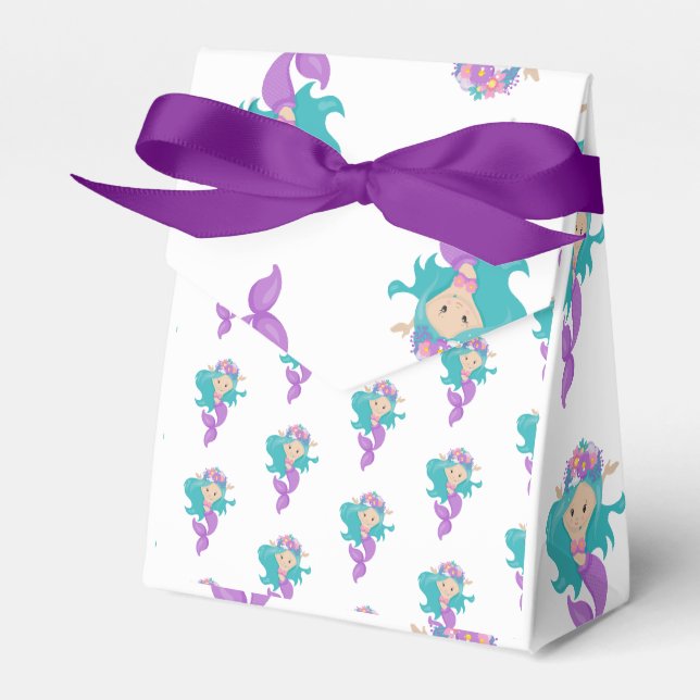 Mermaid Crew Party Pirate Favour Box (Front Side)