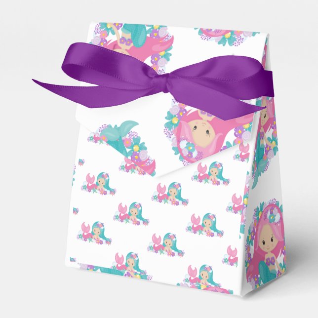 Mermaid Crew Party Pirate Favour Box (Front Side)