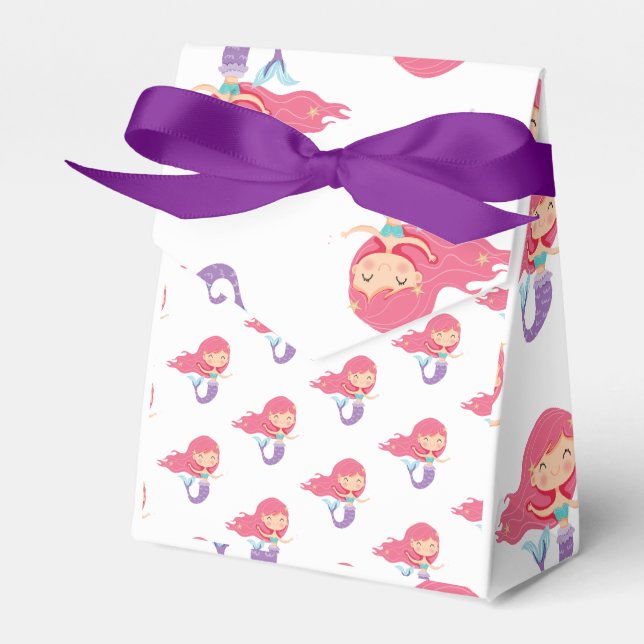 Mermaid Crew Party Pirate Favour Box (Front Side)
