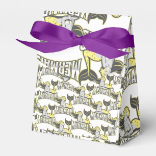 Mermaid Crew Yellow Party Favour Box
