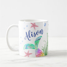 Mermaid Custom Name Mug