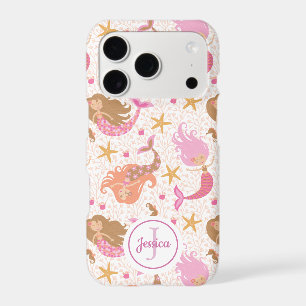 Mermaid Cute Pink Girly Monogram
