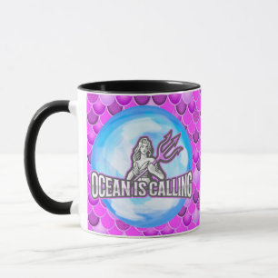 Mermaid Cute Purple Mug
