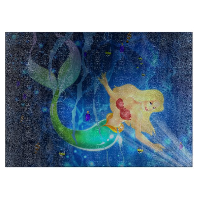 Mermaid  cutting board (Front)
