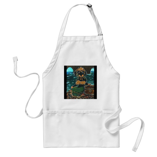 Mermaid Dachshund Standard Apron (Front)