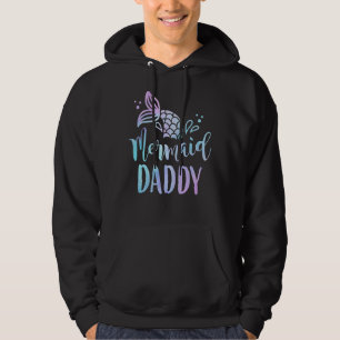 Mermaid Daddy Family Matching Birthday Mermaid Par Hoodie