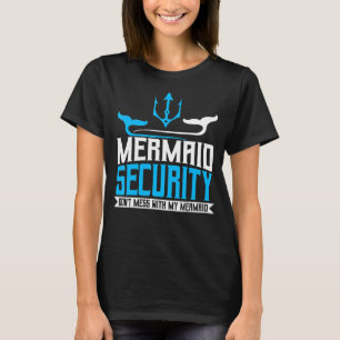 Mermaid Daddy Merdad Dad Papa Merman Birthday T-Shirt