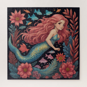 Mermaid Dark Ocean Jigsaw Puzzle