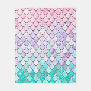 Mermaid Decor Fleece Blanket
