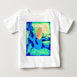 mermaid design baby T-Shirt