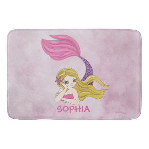 Mermaid Design Bath Mat