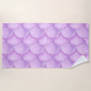 Mermaid Design Beach Towel