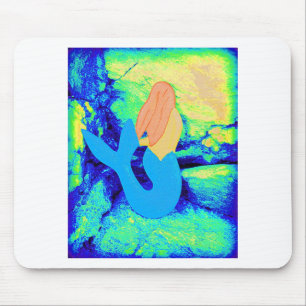 mermaid design mouse pad