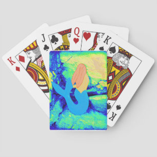 mermaid design playing cards