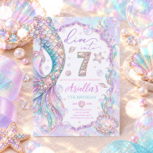 Mermaid Dive Into Seven Whimsical 7th Birthday