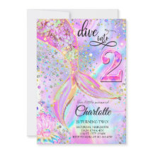Mermaid Dive Into Two 2th Birthday Party 