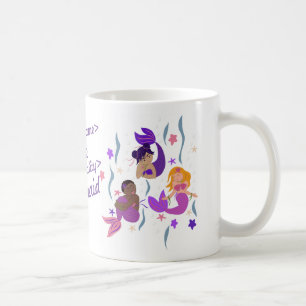 Mermaid Diversity Personalised Mug + nationality