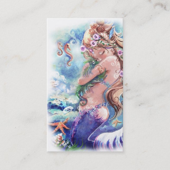 Mermaid & Dragon Business Card (Front)