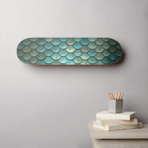 Mermaid Dragon Scales Fantasy Cool Wall Art  Skateboard