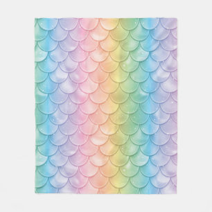 Mermaid Dragon Scales  Fleece Blanket