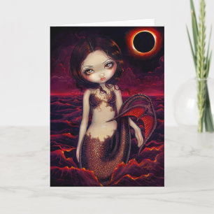"Mermaid Eclipse" Greeting Card