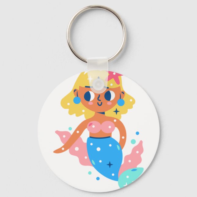Mermaid fairy key ring (Front)